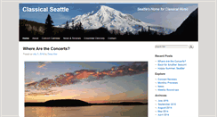 Desktop Screenshot of classicalseattle.com