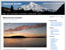 Tablet Screenshot of classicalseattle.com